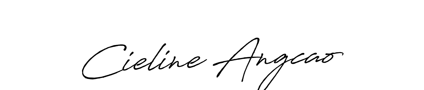 Use a signature maker to create a handwritten signature online. With this signature software, you can design (Antro_Vectra_Bolder) your own signature for name Cieline Angcao. Cieline Angcao signature style 7 images and pictures png