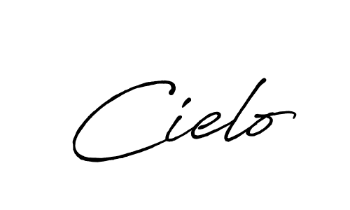 Make a beautiful signature design for name Cielo. With this signature (Antro_Vectra_Bolder) style, you can create a handwritten signature for free. Cielo signature style 7 images and pictures png