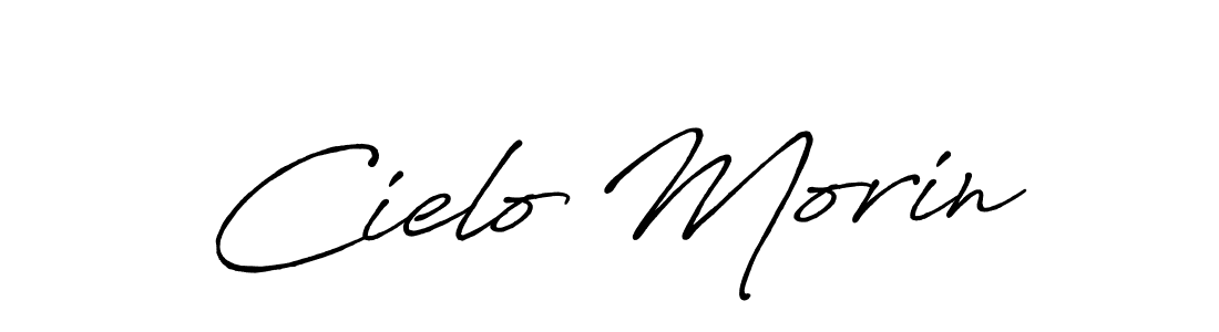 Make a beautiful signature design for name Cielo Morin. With this signature (Antro_Vectra_Bolder) style, you can create a handwritten signature for free. Cielo Morin signature style 7 images and pictures png