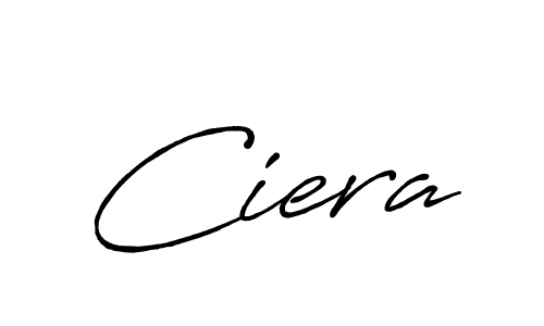 Ciera stylish signature style. Best Handwritten Sign (Antro_Vectra_Bolder) for my name. Handwritten Signature Collection Ideas for my name Ciera. Ciera signature style 7 images and pictures png