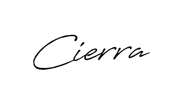 Design your own signature with our free online signature maker. With this signature software, you can create a handwritten (Antro_Vectra_Bolder) signature for name Cierra. Cierra signature style 7 images and pictures png