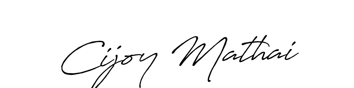 Antro_Vectra_Bolder is a professional signature style that is perfect for those who want to add a touch of class to their signature. It is also a great choice for those who want to make their signature more unique. Get Cijoy Mathai name to fancy signature for free. Cijoy Mathai signature style 7 images and pictures png