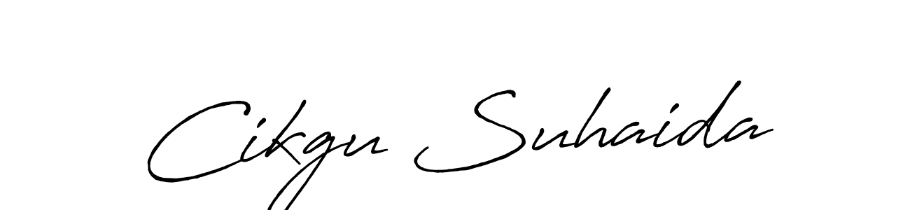How to make Cikgu Suhaida signature? Antro_Vectra_Bolder is a professional autograph style. Create handwritten signature for Cikgu Suhaida name. Cikgu Suhaida signature style 7 images and pictures png
