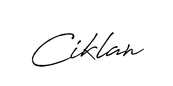 if you are searching for the best signature style for your name Ciklan. so please give up your signature search. here we have designed multiple signature styles  using Antro_Vectra_Bolder. Ciklan signature style 7 images and pictures png