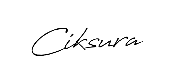 Use a signature maker to create a handwritten signature online. With this signature software, you can design (Antro_Vectra_Bolder) your own signature for name Ciksura. Ciksura signature style 7 images and pictures png