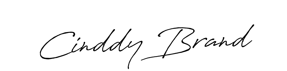 Make a beautiful signature design for name Cinddy Brand. With this signature (Antro_Vectra_Bolder) style, you can create a handwritten signature for free. Cinddy Brand signature style 7 images and pictures png