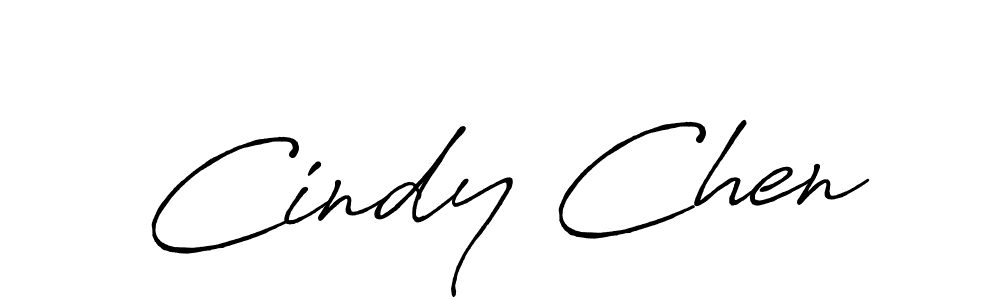Make a beautiful signature design for name Cindy Chen. With this signature (Antro_Vectra_Bolder) style, you can create a handwritten signature for free. Cindy Chen signature style 7 images and pictures png