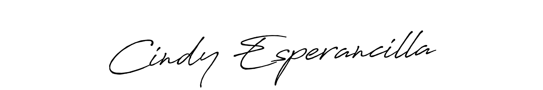 It looks lik you need a new signature style for name Cindy Esperancilla. Design unique handwritten (Antro_Vectra_Bolder) signature with our free signature maker in just a few clicks. Cindy Esperancilla signature style 7 images and pictures png