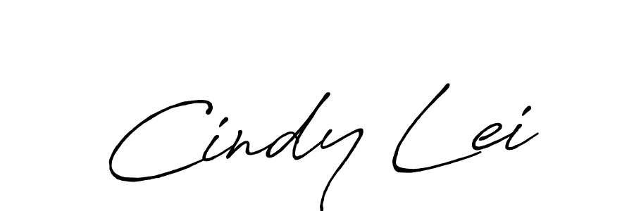 Design your own signature with our free online signature maker. With this signature software, you can create a handwritten (Antro_Vectra_Bolder) signature for name Cindy Lei. Cindy Lei signature style 7 images and pictures png
