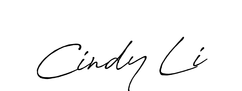 Design your own signature with our free online signature maker. With this signature software, you can create a handwritten (Antro_Vectra_Bolder) signature for name Cindy Li. Cindy Li signature style 7 images and pictures png