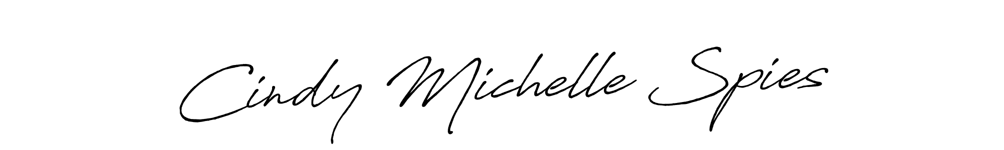 Antro_Vectra_Bolder is a professional signature style that is perfect for those who want to add a touch of class to their signature. It is also a great choice for those who want to make their signature more unique. Get Cindy Michelle Spies name to fancy signature for free. Cindy Michelle Spies signature style 7 images and pictures png