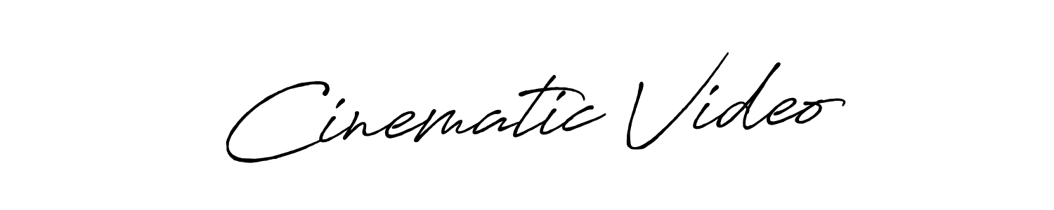 Make a beautiful signature design for name Cinematic Video. With this signature (Antro_Vectra_Bolder) style, you can create a handwritten signature for free. Cinematic Video signature style 7 images and pictures png