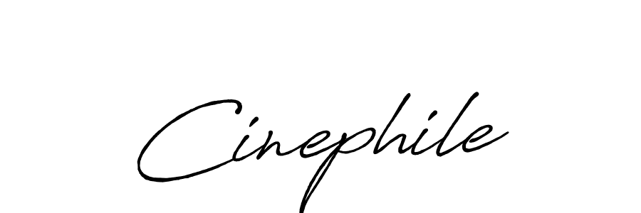 Make a beautiful signature design for name Cinephile. With this signature (Antro_Vectra_Bolder) style, you can create a handwritten signature for free. Cinephile signature style 7 images and pictures png