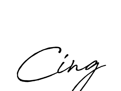 Design your own signature with our free online signature maker. With this signature software, you can create a handwritten (Antro_Vectra_Bolder) signature for name Cing. Cing signature style 7 images and pictures png