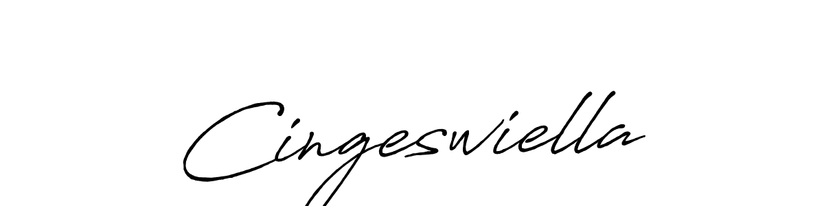 if you are searching for the best signature style for your name Cingeswiella. so please give up your signature search. here we have designed multiple signature styles  using Antro_Vectra_Bolder. Cingeswiella signature style 7 images and pictures png