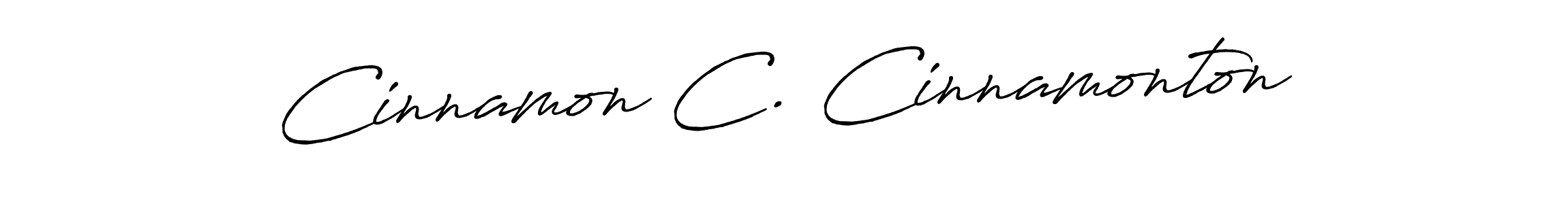 How to make Cinnamon C. Cinnamonton name signature. Use Antro_Vectra_Bolder style for creating short signs online. This is the latest handwritten sign. Cinnamon C. Cinnamonton signature style 7 images and pictures png