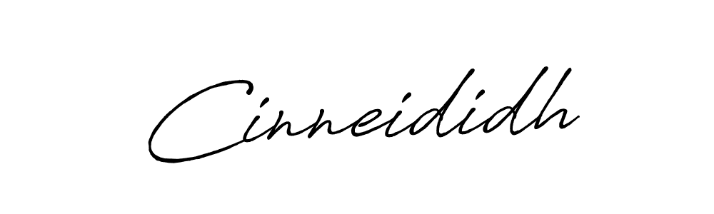 Cinneididh stylish signature style. Best Handwritten Sign (Antro_Vectra_Bolder) for my name. Handwritten Signature Collection Ideas for my name Cinneididh. Cinneididh signature style 7 images and pictures png