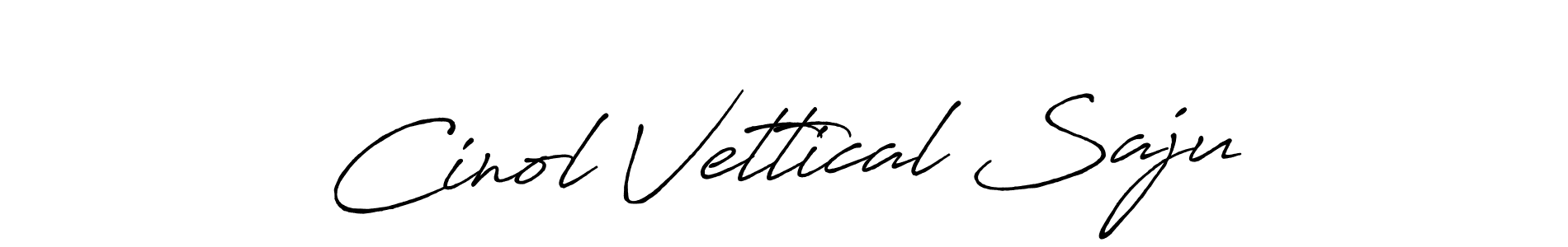 The best way (Antro_Vectra_Bolder) to make a short signature is to pick only two or three words in your name. The name Cinol Vettical Saju include a total of six letters. For converting this name. Cinol Vettical Saju signature style 7 images and pictures png