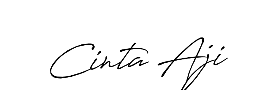 Similarly Antro_Vectra_Bolder is the best handwritten signature design. Signature creator online .You can use it as an online autograph creator for name Cinta Aji. Cinta Aji signature style 7 images and pictures png