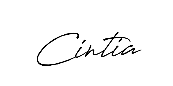 Use a signature maker to create a handwritten signature online. With this signature software, you can design (Antro_Vectra_Bolder) your own signature for name Cintia. Cintia signature style 7 images and pictures png