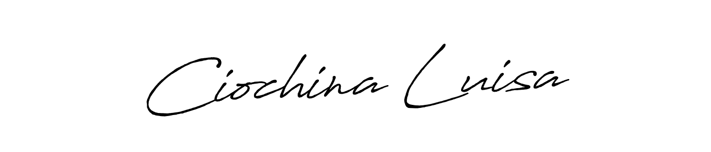 See photos of Ciochina Luisa official signature by Spectra . Check more albums & portfolios. Read reviews & check more about Antro_Vectra_Bolder font. Ciochina Luisa signature style 7 images and pictures png