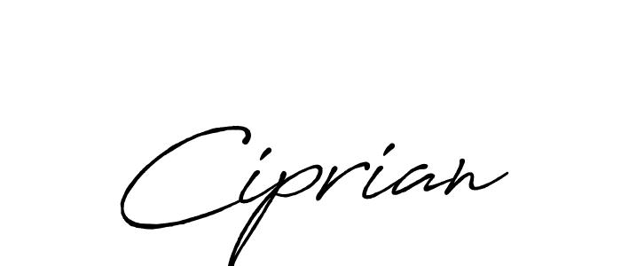 Create a beautiful signature design for name Ciprian. With this signature (Antro_Vectra_Bolder) fonts, you can make a handwritten signature for free. Ciprian signature style 7 images and pictures png