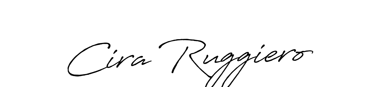 Best and Professional Signature Style for Cira Ruggiero. Antro_Vectra_Bolder Best Signature Style Collection. Cira Ruggiero signature style 7 images and pictures png