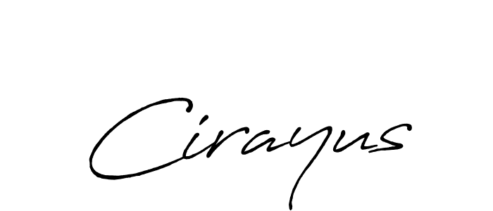 Make a beautiful signature design for name Cirayus. With this signature (Antro_Vectra_Bolder) style, you can create a handwritten signature for free. Cirayus signature style 7 images and pictures png