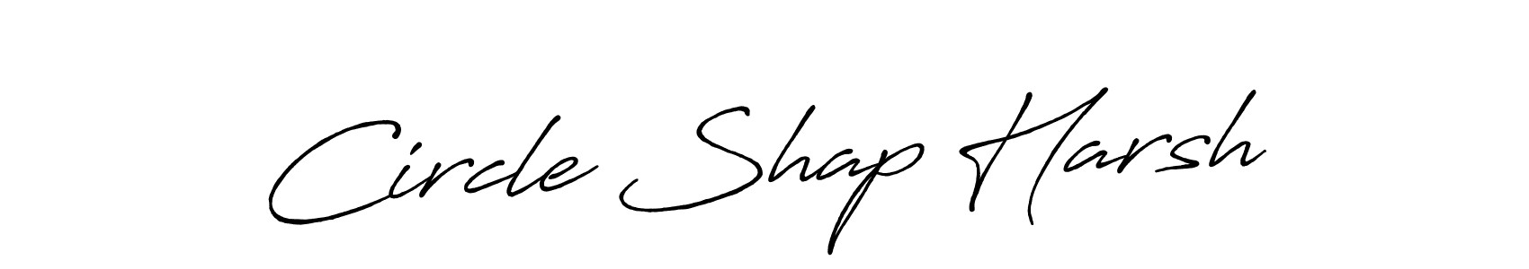 How to make Circle Shap Harsh signature? Antro_Vectra_Bolder is a professional autograph style. Create handwritten signature for Circle Shap Harsh name. Circle Shap Harsh signature style 7 images and pictures png