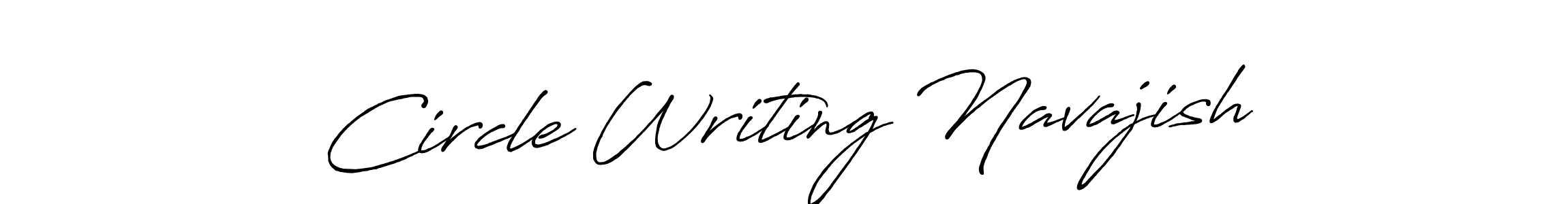 Once you've used our free online signature maker to create your best signature Antro_Vectra_Bolder style, it's time to enjoy all of the benefits that Circle Writing Navajish name signing documents. Circle Writing Navajish signature style 7 images and pictures png