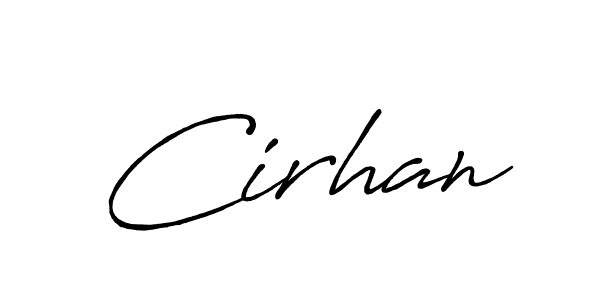 The best way (Antro_Vectra_Bolder) to make a short signature is to pick only two or three words in your name. The name Cirhan include a total of six letters. For converting this name. Cirhan signature style 7 images and pictures png