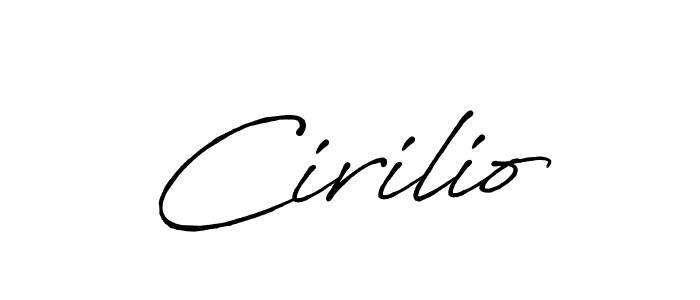 It looks lik you need a new signature style for name Cirilio. Design unique handwritten (Antro_Vectra_Bolder) signature with our free signature maker in just a few clicks. Cirilio signature style 7 images and pictures png