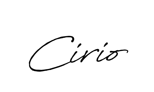 Design your own signature with our free online signature maker. With this signature software, you can create a handwritten (Antro_Vectra_Bolder) signature for name Cirio. Cirio signature style 7 images and pictures png
