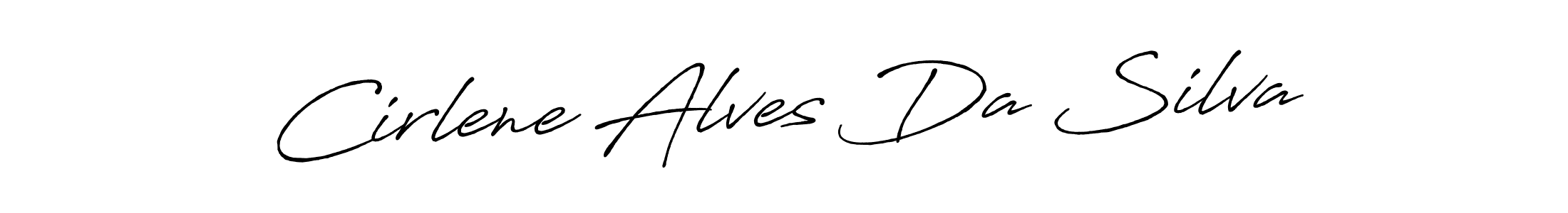 Cirlene Alves Da Silva stylish signature style. Best Handwritten Sign (Antro_Vectra_Bolder) for my name. Handwritten Signature Collection Ideas for my name Cirlene Alves Da Silva. Cirlene Alves Da Silva signature style 7 images and pictures png