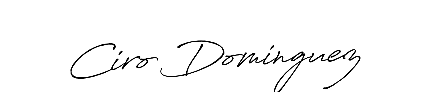 Make a short Ciro Dominguez signature style. Manage your documents anywhere anytime using Antro_Vectra_Bolder. Create and add eSignatures, submit forms, share and send files easily. Ciro Dominguez signature style 7 images and pictures png