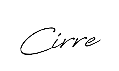 How to make Cirre signature? Antro_Vectra_Bolder is a professional autograph style. Create handwritten signature for Cirre name. Cirre signature style 7 images and pictures png