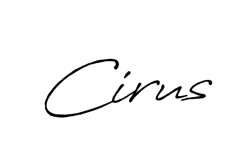 Design your own signature with our free online signature maker. With this signature software, you can create a handwritten (Antro_Vectra_Bolder) signature for name Cirus. Cirus signature style 7 images and pictures png