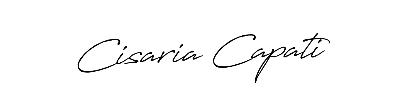 Cisaria Capati stylish signature style. Best Handwritten Sign (Antro_Vectra_Bolder) for my name. Handwritten Signature Collection Ideas for my name Cisaria Capati. Cisaria Capati signature style 7 images and pictures png