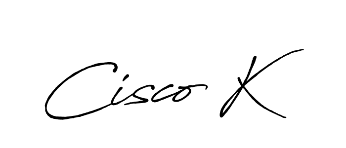 Also we have Cisco K name is the best signature style. Create professional handwritten signature collection using Antro_Vectra_Bolder autograph style. Cisco K signature style 7 images and pictures png