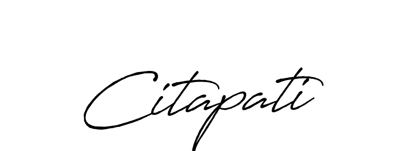 How to make Citapati signature? Antro_Vectra_Bolder is a professional autograph style. Create handwritten signature for Citapati name. Citapati signature style 7 images and pictures png