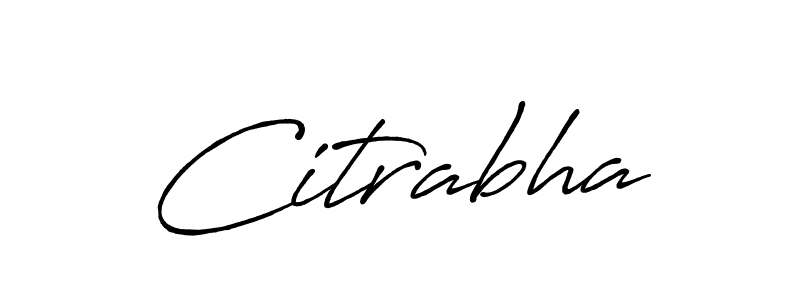 Citrabha stylish signature style. Best Handwritten Sign (Antro_Vectra_Bolder) for my name. Handwritten Signature Collection Ideas for my name Citrabha. Citrabha signature style 7 images and pictures png