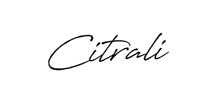 How to make Citrali signature? Antro_Vectra_Bolder is a professional autograph style. Create handwritten signature for Citrali name. Citrali signature style 7 images and pictures png