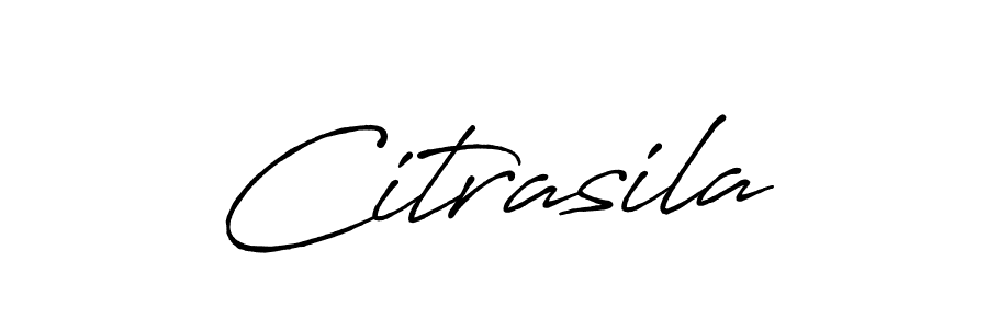 Make a beautiful signature design for name Citrasila. With this signature (Antro_Vectra_Bolder) style, you can create a handwritten signature for free. Citrasila signature style 7 images and pictures png