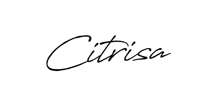 How to make Citrisa signature? Antro_Vectra_Bolder is a professional autograph style. Create handwritten signature for Citrisa name. Citrisa signature style 7 images and pictures png