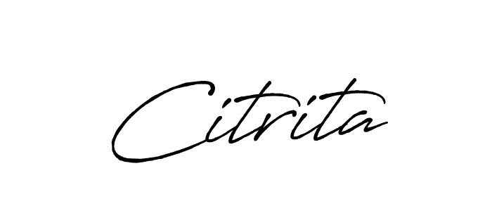 It looks lik you need a new signature style for name Citrita. Design unique handwritten (Antro_Vectra_Bolder) signature with our free signature maker in just a few clicks. Citrita signature style 7 images and pictures png