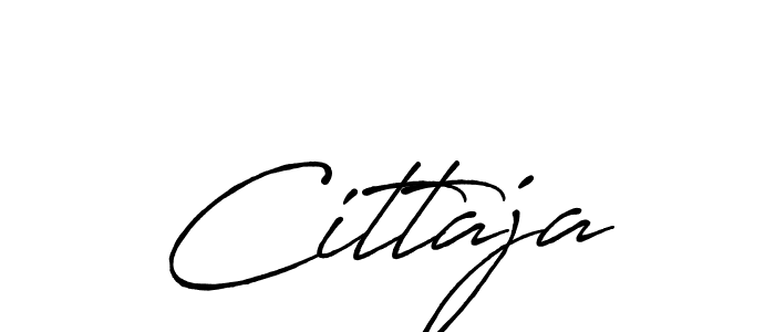 How to make Cittaja signature? Antro_Vectra_Bolder is a professional autograph style. Create handwritten signature for Cittaja name. Cittaja signature style 7 images and pictures png