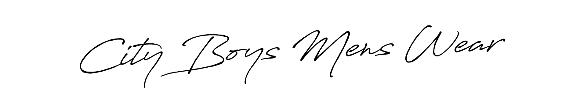 Make a short City Boys Mens Wear signature style. Manage your documents anywhere anytime using Antro_Vectra_Bolder. Create and add eSignatures, submit forms, share and send files easily. City Boys Mens Wear signature style 7 images and pictures png