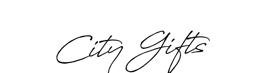 Antro_Vectra_Bolder is a professional signature style that is perfect for those who want to add a touch of class to their signature. It is also a great choice for those who want to make their signature more unique. Get City Gifts  name to fancy signature for free. City Gifts  signature style 7 images and pictures png