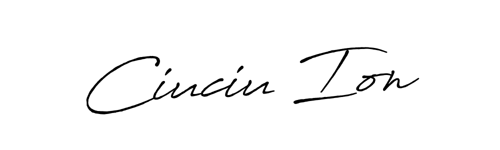 Once you've used our free online signature maker to create your best signature Antro_Vectra_Bolder style, it's time to enjoy all of the benefits that Ciuciu Ion name signing documents. Ciuciu Ion signature style 7 images and pictures png