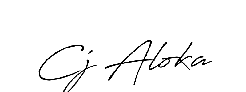 Similarly Antro_Vectra_Bolder is the best handwritten signature design. Signature creator online .You can use it as an online autograph creator for name Cj Aloka. Cj Aloka signature style 7 images and pictures png